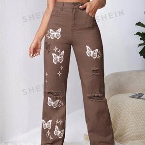 Oversized Butterfly SHEIN pants